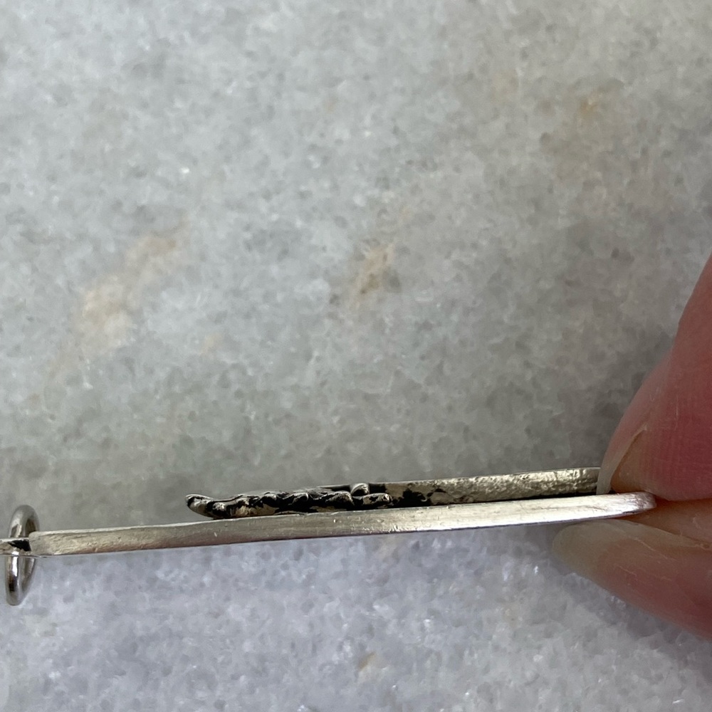 VNTG 925 Silver Cross and Dove Pendant - Picture 5 of 8